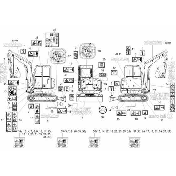 Wacker 38Z3 Decals