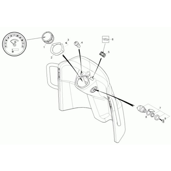 Instrument Panel for Wacker 5001