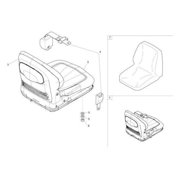 Seat Assembly for Wacker 5001