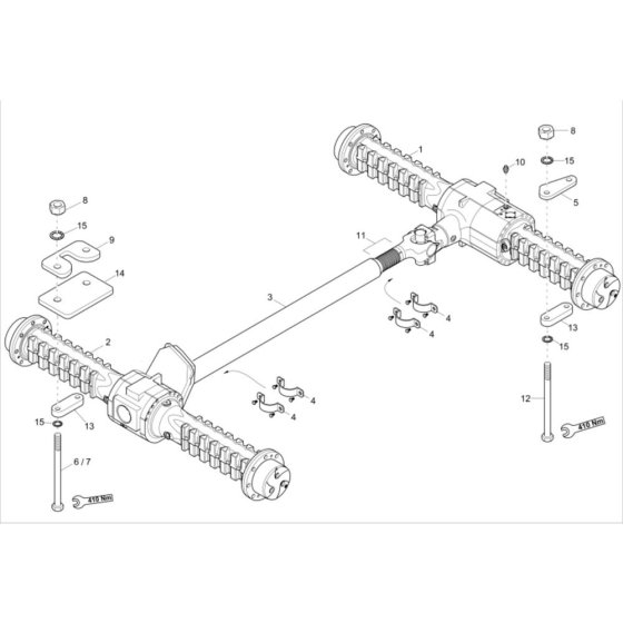 Axle Assembly for Wacker 5001