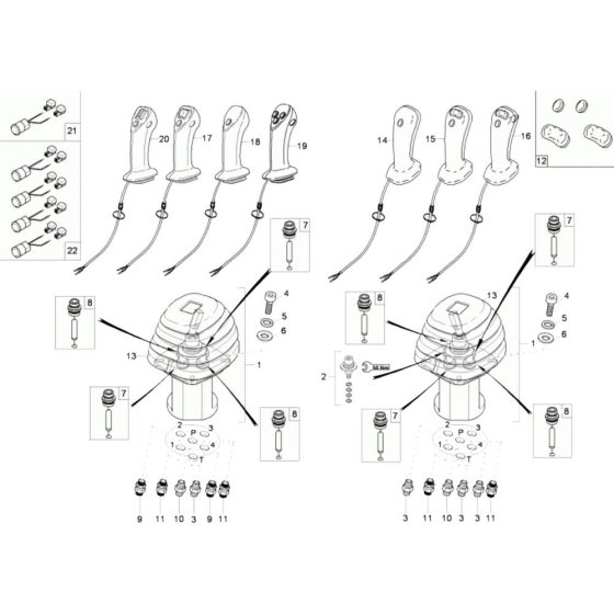 Joystick Assembly for Wacker 50Z3