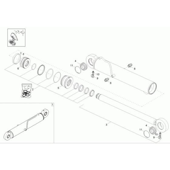 Bucket Tilt Cylinder Assembly