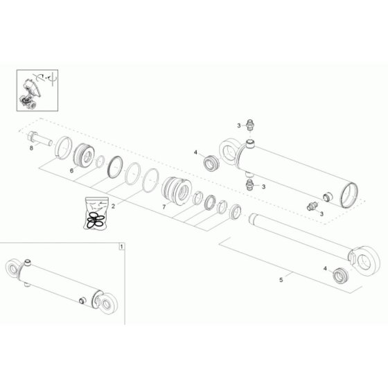 Boom Offset Cylinder Assembly