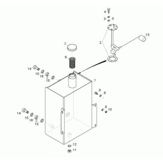 Fuel Tank Assembly Neuson 9001