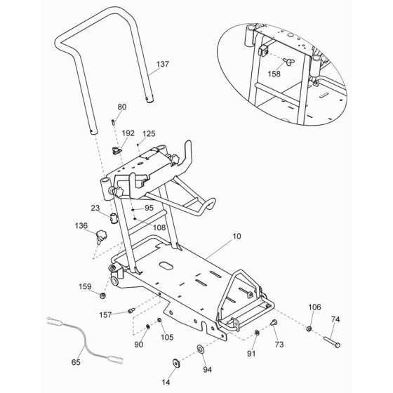 Frame Assembly for Wacker BFS 12