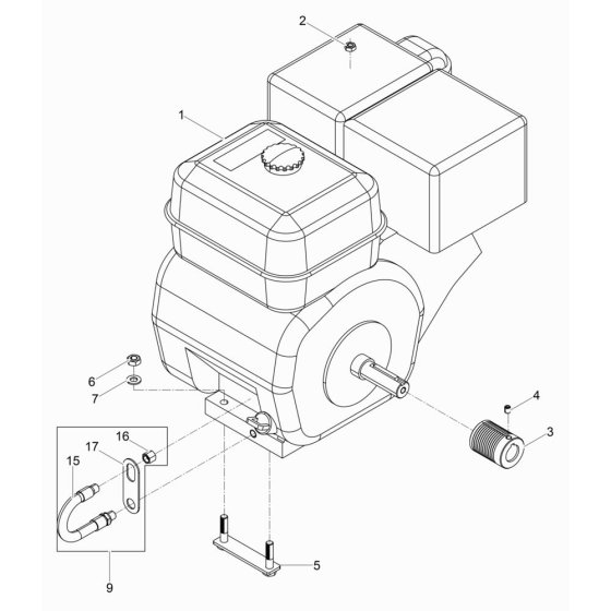 Engine Assembly for Wacker BFS 1318