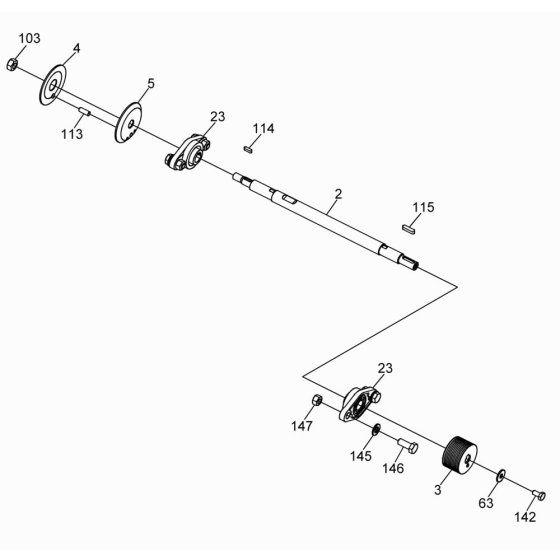 Shaft Assembly for BFS 18