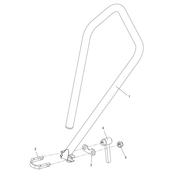 Handle Assembly for Wacker BFS 935