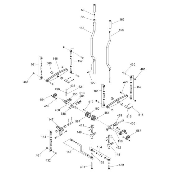 Steering Handle for Wacker CRT36-23