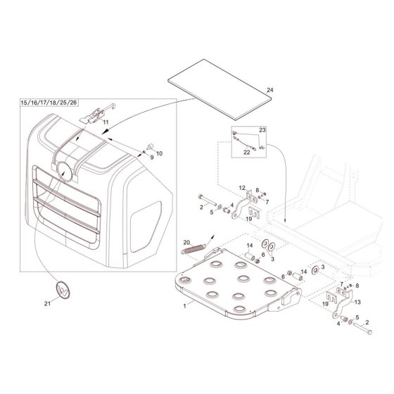 Step Plate Assembly for Wacker DT05