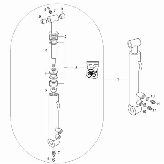 Cylinder Assembly for DT08