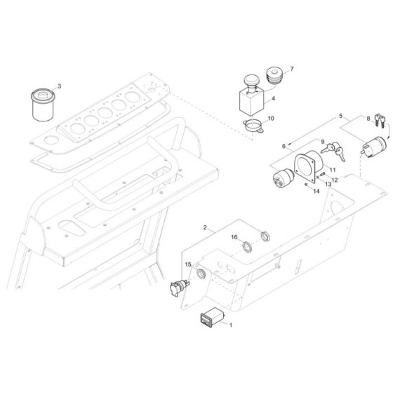 Instrument Panel for Wacker DT10e