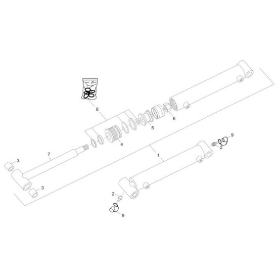 Cylinder Assembly for Wacker DT10e