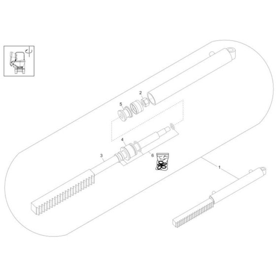 Boom Offset Cylinder
