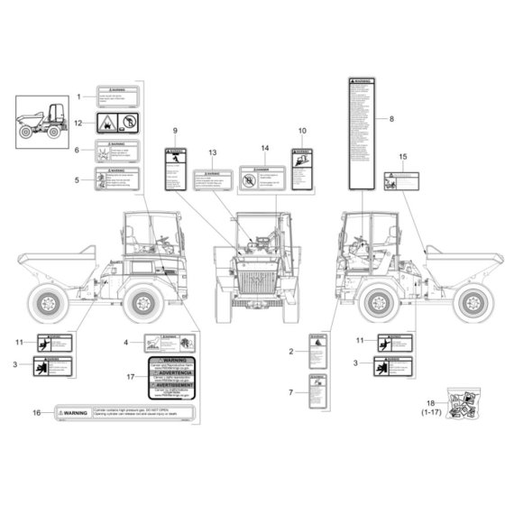 Decals for Wacker DV100