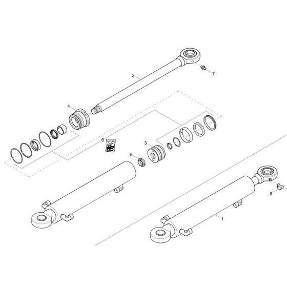 Boom Offset Cylinder Assembly