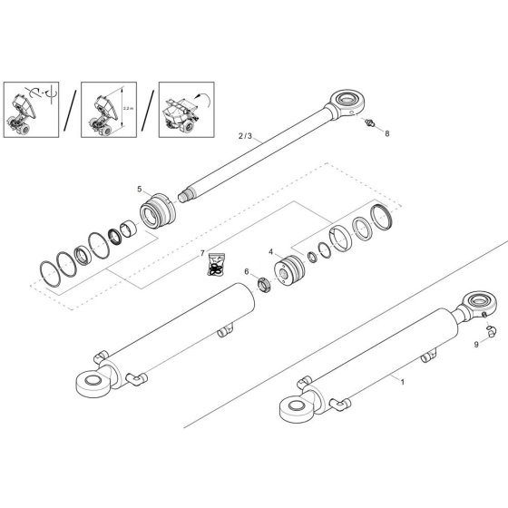 Boom Offset Cylinder Assembly