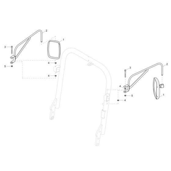Mirror Assembly for DW20 Dumper