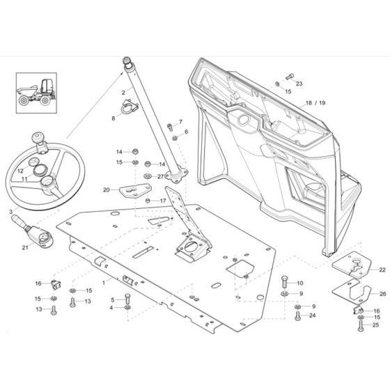 Pilot Stand Assembly - Wacker DW40