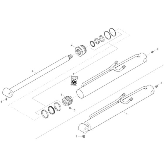 Tilt Ram Assembly for DW40