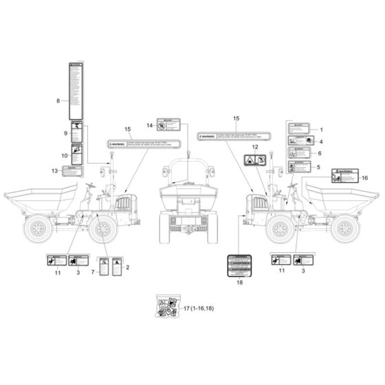 Decals for Wacker DW50