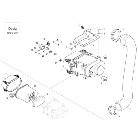 Air Cleaner for Wacker DW60-2