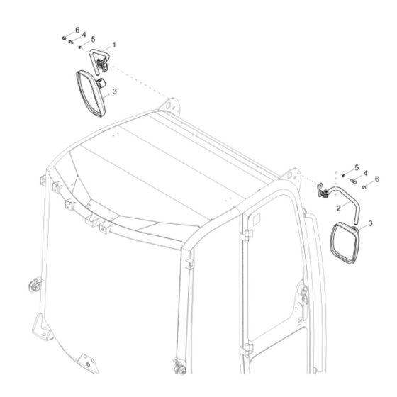 Mirror Assembly for DW60-2