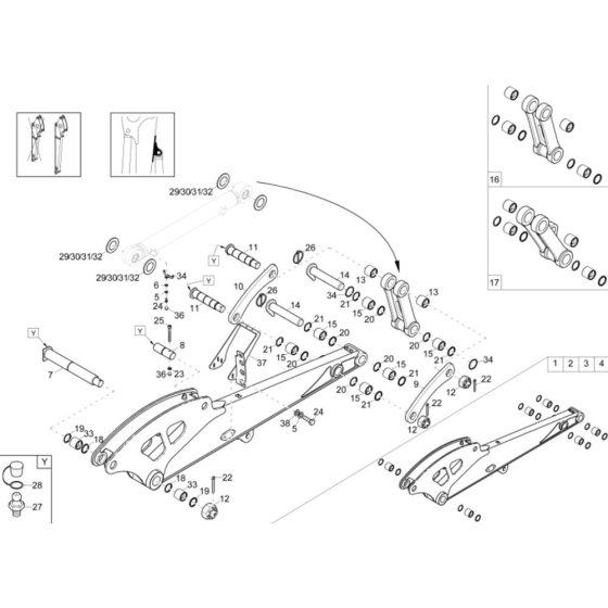 Dipperstick Assembly for EW100