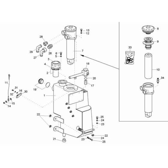 Hydraulic Tank Assembly