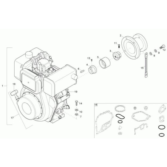Diesel Engine Assembly