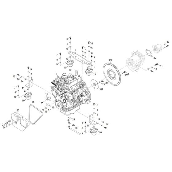 Engine Assembly for TH412