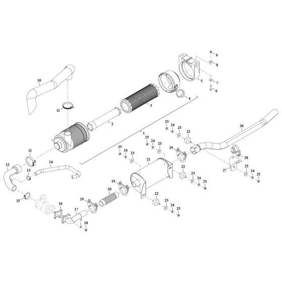 Exhaust Assembly for TH412