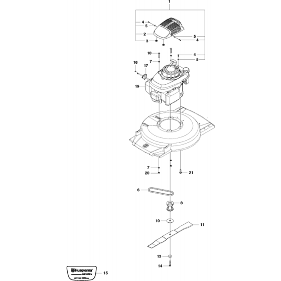 Engine Assembly for Husqvarna WB48