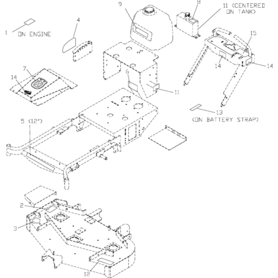 Decal Assembly for Husqvarna