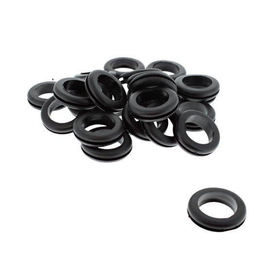 PVC Wiring Grommet (Black) - 6mm to 38mm
