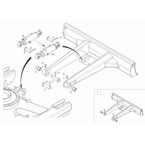 Dozer Blade for Wacker 28Z3