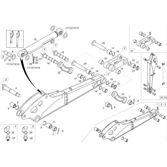 Dipperstick Assembly for 28Z3