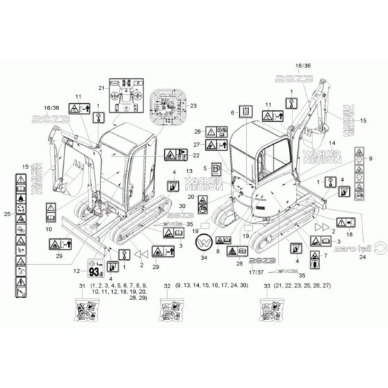 Wacker 28Z3 Decals