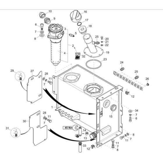 Hydraulic Tank Assembly