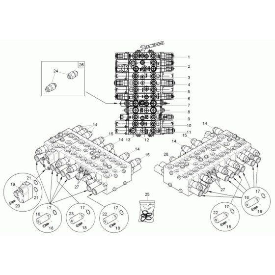 Control Valve Assembly - Neuson 38Z3