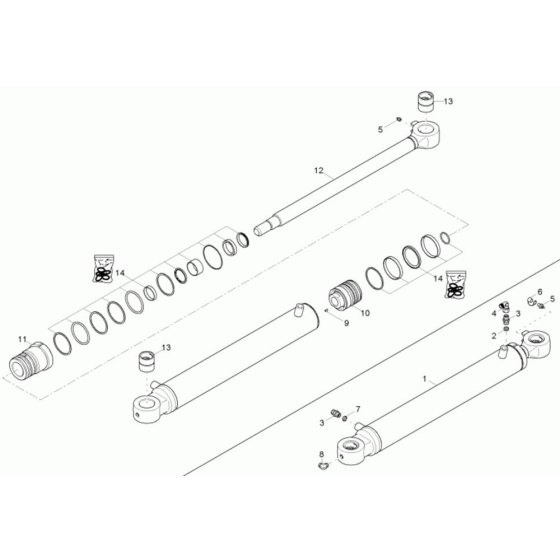 Boom Offset Cylinder Assembly