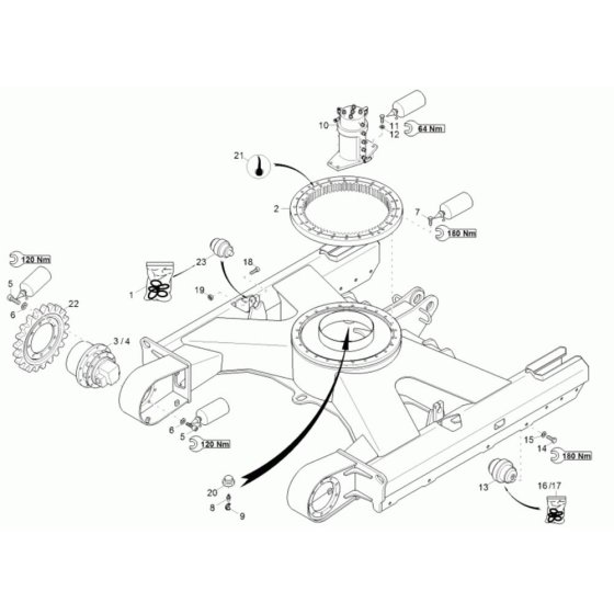 Undercarriage Assembly Neuson 38Z3