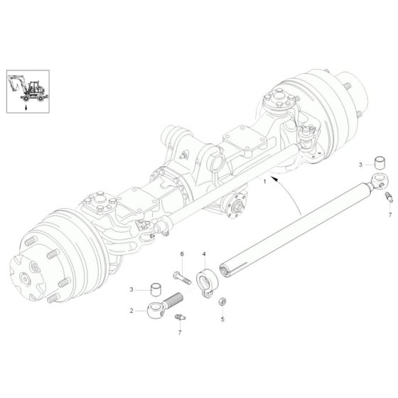 Track Rod for Wacker 6503
