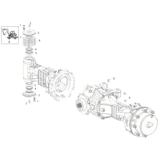 Axle Carrier Front Assembly