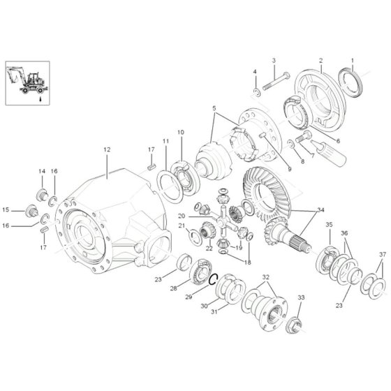 Differential Rigid Axle