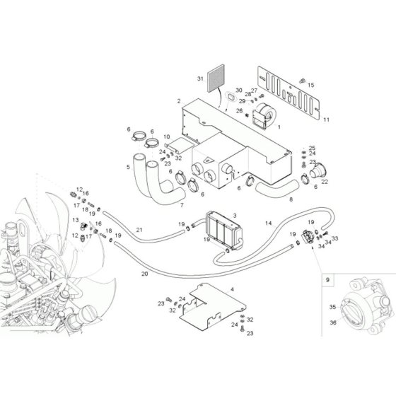 Heating Assembly for Wacker 6503