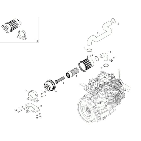Air Cleaner Assembly Neuson 75Z3