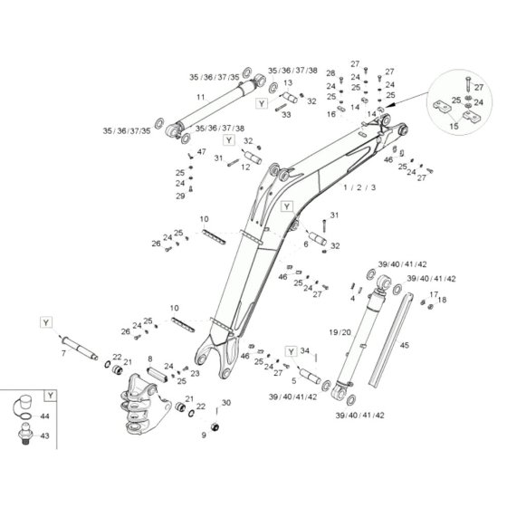 Lift Arm Assembly Neuson 75Z3