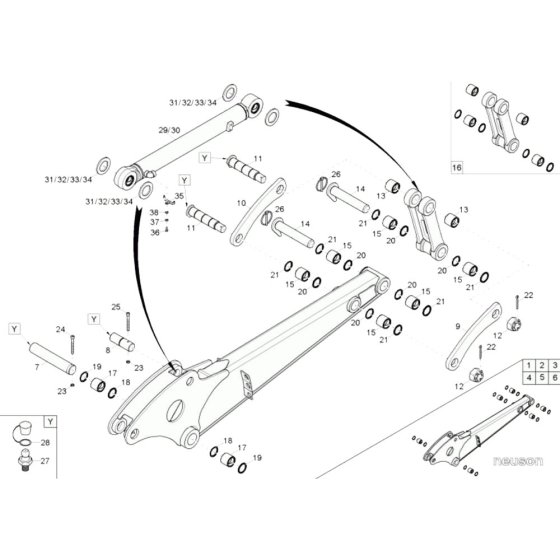 Dipperstick Assembly for Neuson 75Z3