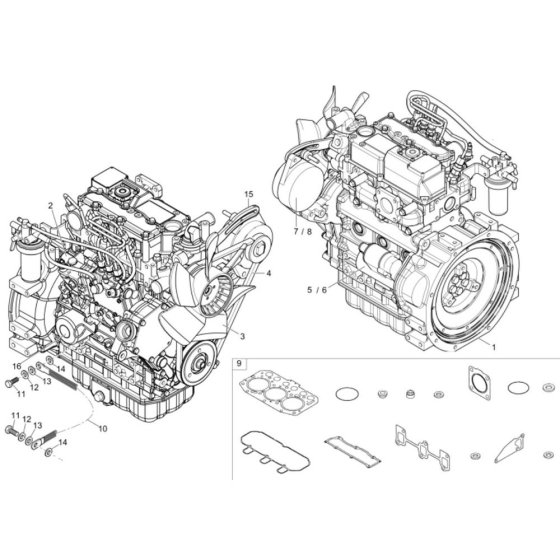 Engine Assembly for Wacker 803
